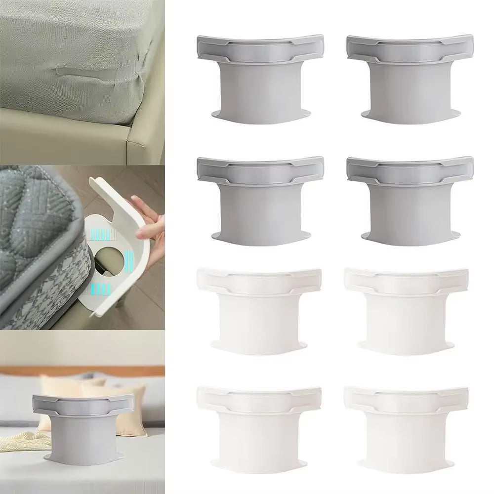 4PCS Adjustable Bed Sheet Clips DIY Invisible Heavy Duty Bed Sheet Holder Non-Slip Anti-Run Mattress Buckle Quilt Fixing Tool
